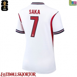 England Bukayo Saka #7 Hemmatröja Dam VM 2026 Kortärmad